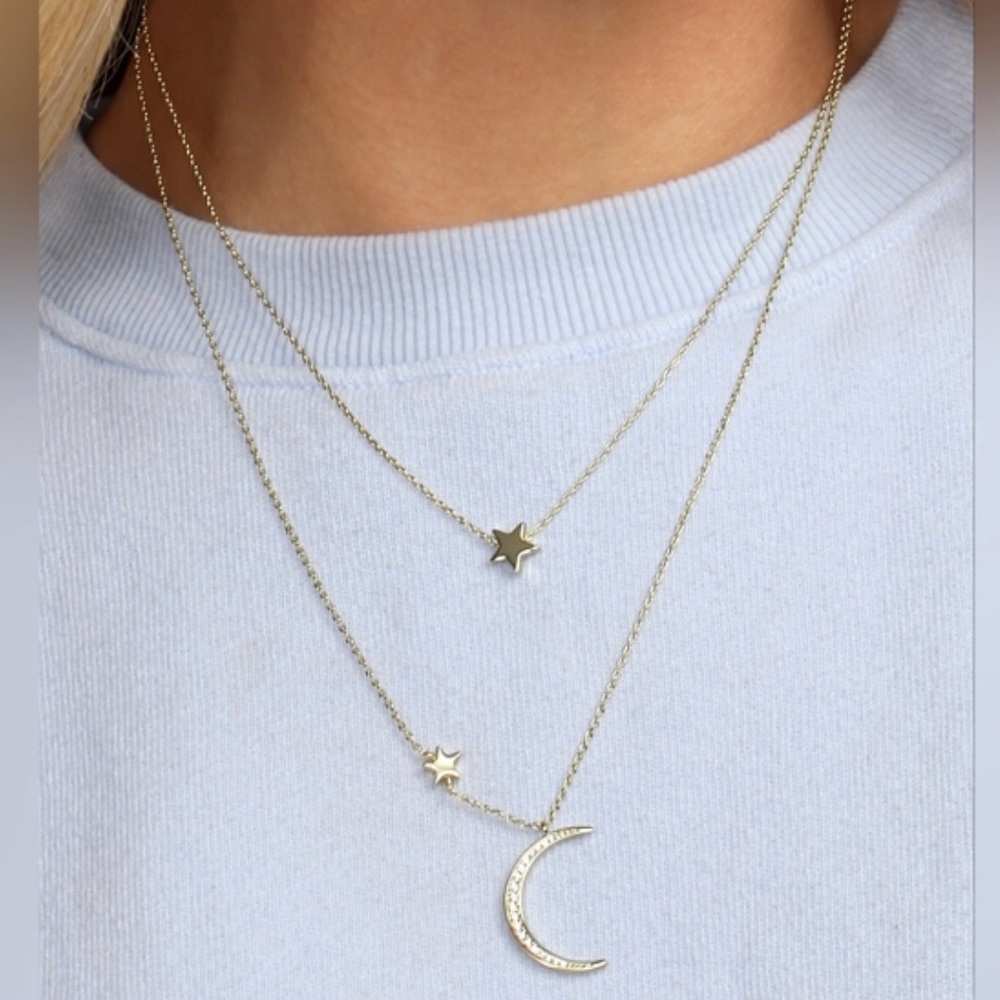 Melinda Maria Gold Celestial Necklace